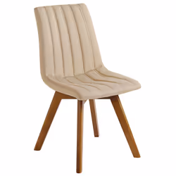 Set of 2 Dining Chairs CALGARY Sand Beige