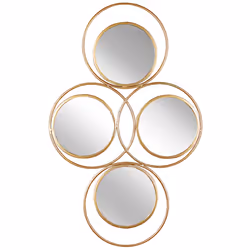 Wall Mirror LESCAR 50 cm 80 cm Metal Gold