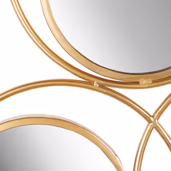 Wall Mirror LESCAR 50 cm 80 cm Metal Gold - Additional view 4
