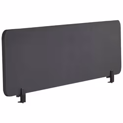 Desk Screen 130 x 40 cm Dark Grey WALLY