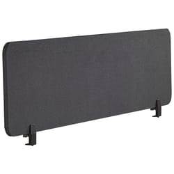 Desk Screen 130 x 40 cm Dark Grey WALLY