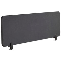Desk Screen 160 x 40 cm Dark Grey WALLY