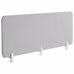 Desk Screen 180 x 40 cm Light Grey WALLY
