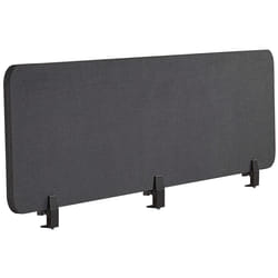 Desk Screen 180 x 40 cm Dark Grey WALLY