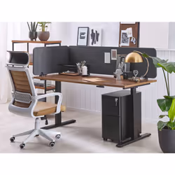 Desk Screen 72 x 40 cm Dark Grey WALLY
