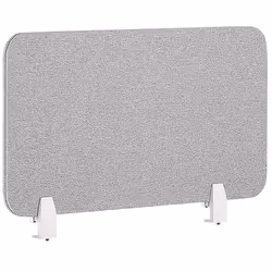 Desk Screen 80 x 40 cm Light Grey WALLY