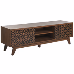 TV Stand PRESCOT Dark Brown