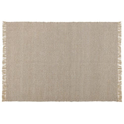 Jute Area Rug 140 x 200 cm Beige ALADAG