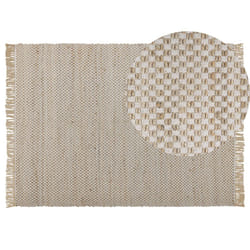 Jute Area Rug 140 x 200 cm Beige ZERDALI