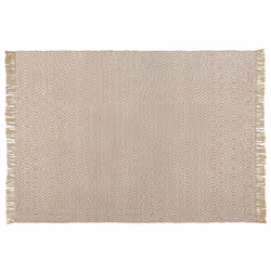 Jute Area Rug 140 x 200 cm Beige POZANTI