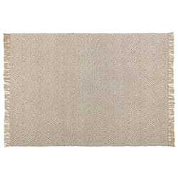 Jute Area Rug 140 x 200 cm Beige POZANTI