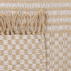 Jute Area Rug 140 x 200 cm Beige ADABAG