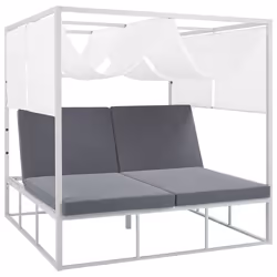 Garden Daybed PALLANZA Metal White