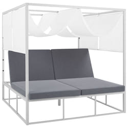 Garden Daybed PALLANZA Metal White