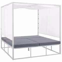 Garden Daybed PALLANZA Metal White