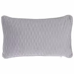 Set of 2 Decorative Cushions MOTARI Velvet 30 x 50 cm Grey Geometric Pattern