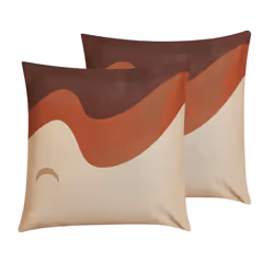Set of 2 Cushions Abstract Print 45 x 45 cm Multicolour FESTUCA
