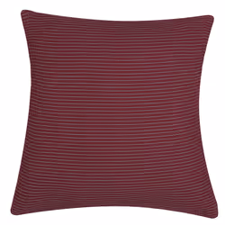 Set of 2 Cushions Striped 43 x 43 cm Red CAMPANULA