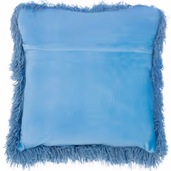 Set of 2 Shaggy Cushions 45 x 45 cm Blue CIDE