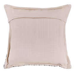 Set of 2 Cotton Cushions Geometric Pattern 45 x 45 cm Beige and Black HENTEPE