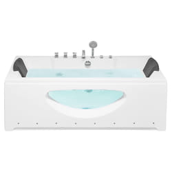 Corner Hot Tub with LED HAWES 1700 x 800 mm White