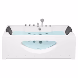 Corner Hot Tub with LED HAWES 1700 x 800 mm White