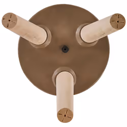 Elevated Plant Pot KOTTES Ceramic 22 cm Light Brown
