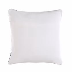 Set of 2 Cotton Cushions Geometric Pattern 45 x 45 cm Black and White HAZRO