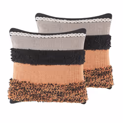 Set of 2 Wool Cushions 45 x 45 cm Multicolour MIHALGAZI