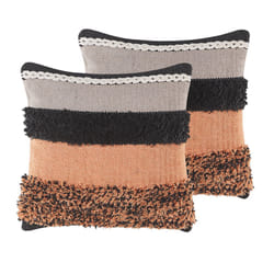 Set of 2 Wool Cushions 45 x 45 cm Multicolour MIHALGAZI