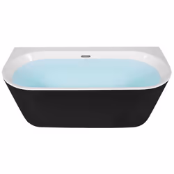 Bathtub HARVEY 1700 x 800 mm Black/ White