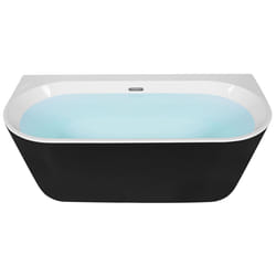 Bathtub HARVEY 1700 x 800 mm Black/ White