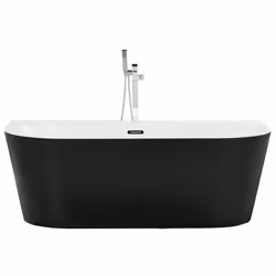 Bathtub HARVEY 1700 x 800 mm Black/ White