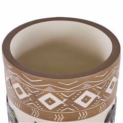 Elevated Plant Pot ACHILIO Ceramic 30 cm Dark Brown