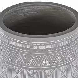 Elevated Plant Pot MALAKI Ceramic 44 cm Light Grey