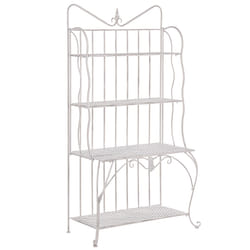 Shelving Unit PAVONA Metal Light Beige