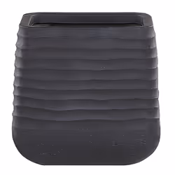 Plant Pot PARIKIA Synthetic Material 38 cm Black