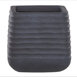 Plant Pot PARIKIA Synthetic Material 28 cm Black