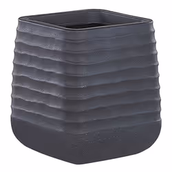 Plant Pot PARIKIA Synthetic Material 28 cm Black