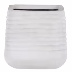 Plant Pot PARIKIA Synthetic Material 38 cm Off-White