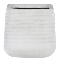 Plant Pot PARIKIA Synthetic Material 38 cm Off-White