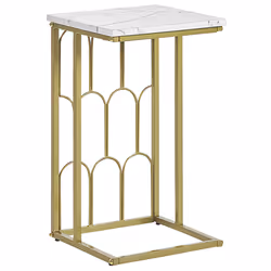 Side Table PANDALE White Marble