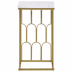 Side Table PANDALE White Marble