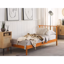 Wooden EU Single Size Bed Light BARRET - Additional view 5