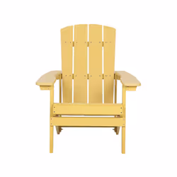 Garden Chair ADIRONDACK with Footstool Yellow