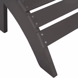 Garden Footstool ADIRONDACK Dark Grey