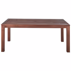Garden Dining Table TUSCANIA 180 cm 100 cm Eucalyptus Wood Dark Brown
