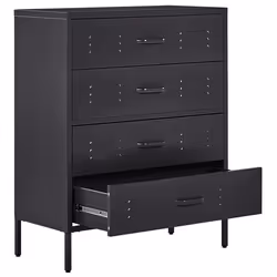 Chest of Drawers ENAGO Metal Black