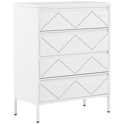 Chest of Drawers MATANA Metal White
