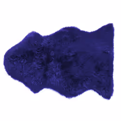 Sheepskin Rug Navy Blue ULURU